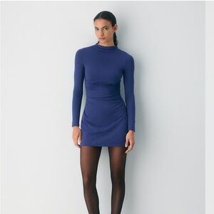 Aritzia Original Contour Elevate Mini Dress in Blue